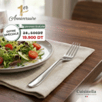 Aisha ste de 3 fourchettes de table