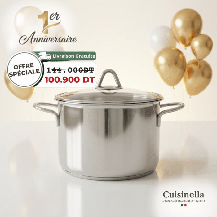 Marmite 20 cm inox milano (2) Milano marmite 20cm , 4L – Image 1