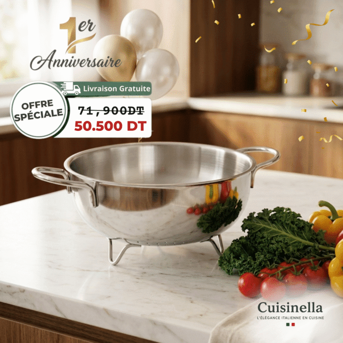 passoire 22cm Passoire 22 cm inox – Image 1