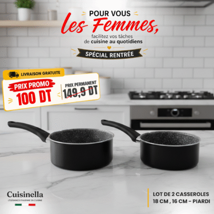 Lot de 2 casseroles Piardi